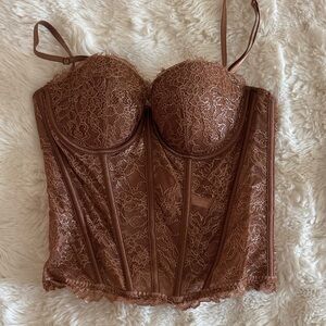 Victoria's Secret Brown Lace Corset